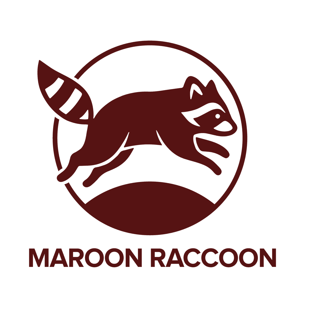Maroon Raccoon logo