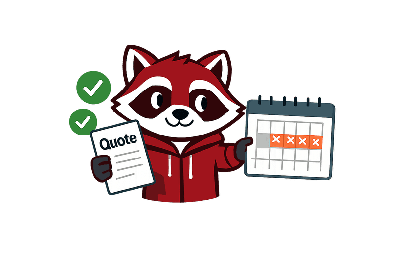 Packet sending a quote